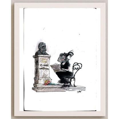 Georgijevski Miroslav 35x25cm Orijinal Karikatür BOD05499