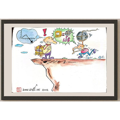 Ban Khianlamai 35x25cm Orijinal Karikatür BOD05501