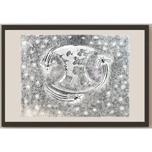 Roholla Saghari 30x25cm Orijinal Karikatür BOD05503