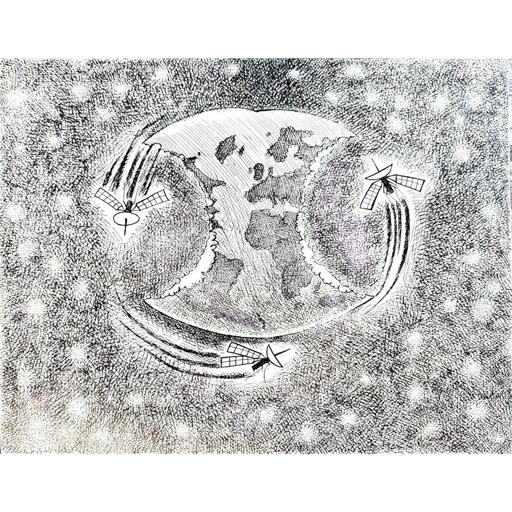 Roholla Saghari 30x25cm Orijinal Karikatür BOD05503