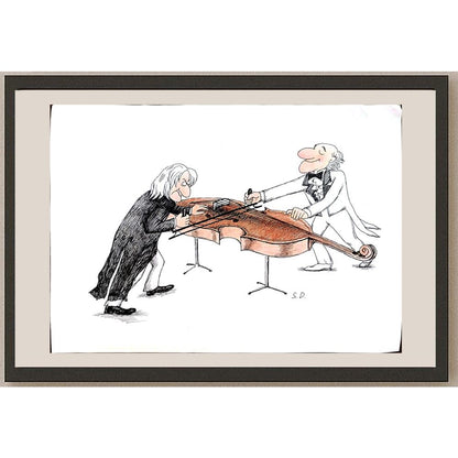 Unknonw 35x25cm Orijinal Karikatür BOD05505