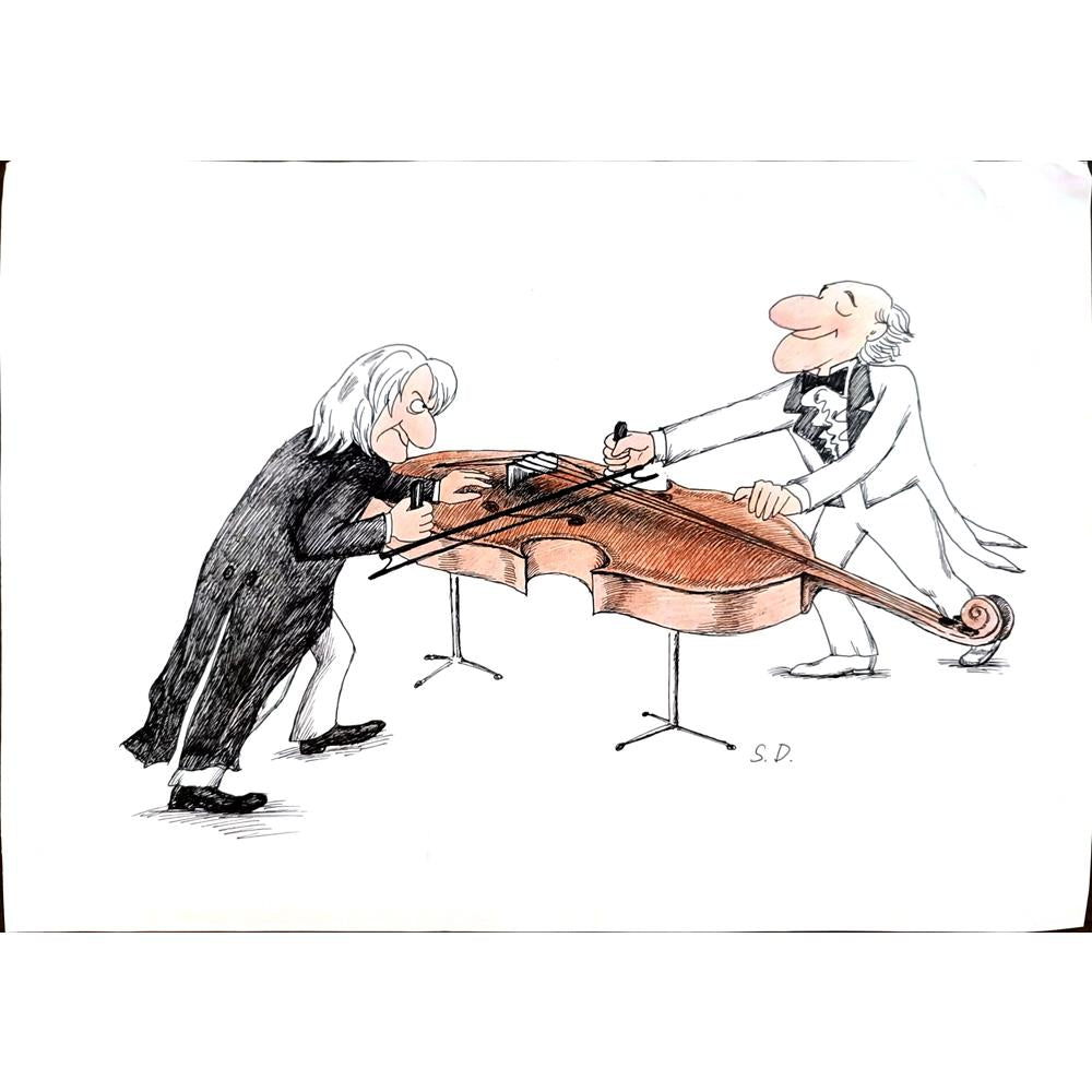 Unknonw 35x25cm Orijinal Karikatür BOD05505