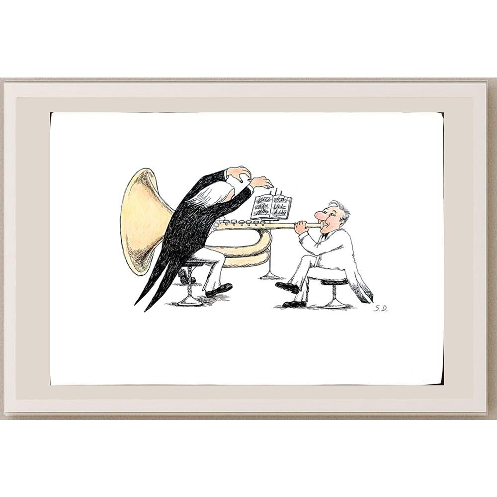 Unknonw 35x25cm Orijinal Karikatür BOD05506