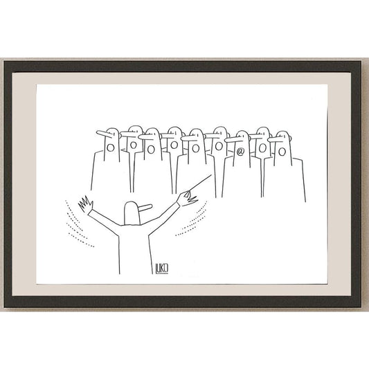 Peter Luko 29x21cm Orijinal Karikatür BOD05513
