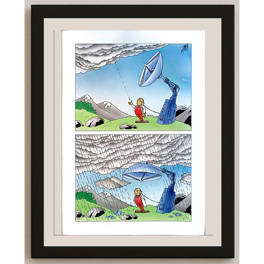 Patrick Heymans 29x21cm Orijinal Karikatür BOD05514