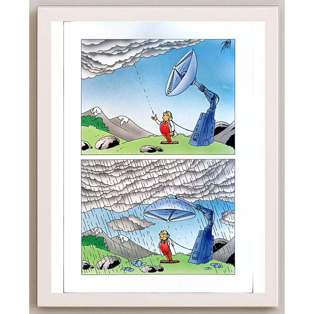 Patrick Heymans 29x21cm Orijinal Karikatür BOD05514