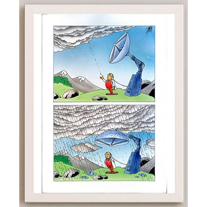 Patrick Heymans 29x21cm Orijinal Karikatür BOD05514
