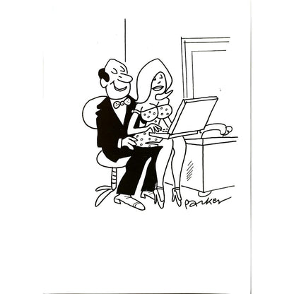 Dave Paker 29x21cm Orijinal Karikatür BOD05518