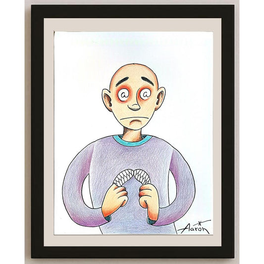 Aaron 29x21cm Orijinal Karikatür BOD05524