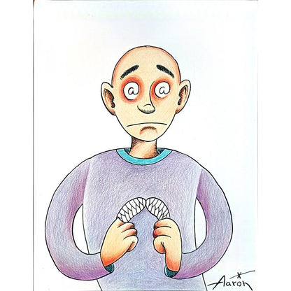 Aaron 29x21cm Orijinal Karikatür BOD05524