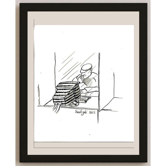 Sadeghi Saeed 25x21cm Orijinal Karikatür BOD05525