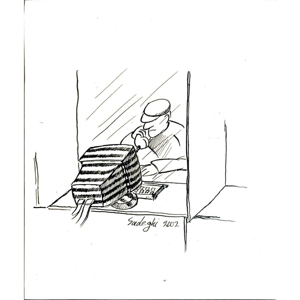 Sadeghi Saeed 25x21cm Orijinal Karikatür BOD05525