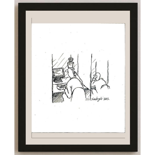 Sadeghi Saeed 25x21cm Orijinal Karikatür BOD05526