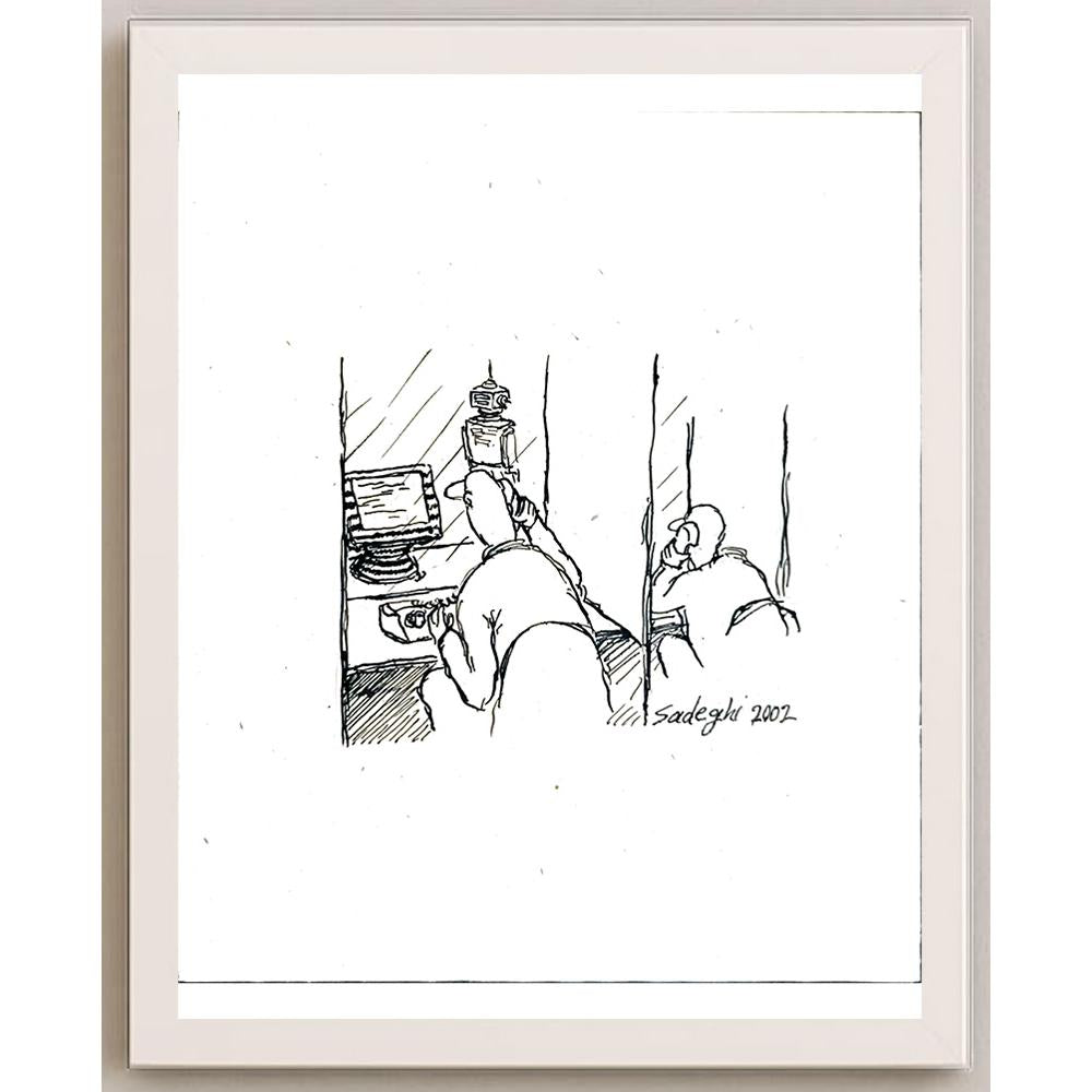 Sadeghi Saeed 25x21cm Orijinal Karikatür BOD05526