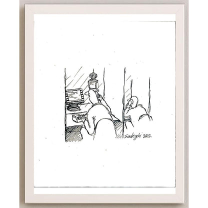 Sadeghi Saeed 25x21cm Orijinal Karikatür BOD05526