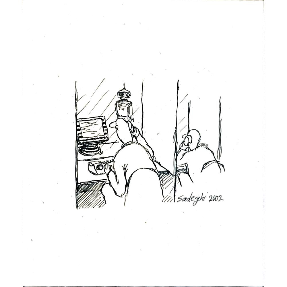 Sadeghi Saeed 25x21cm Orijinal Karikatür BOD05526