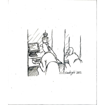 Sadeghi Saeed 25x21cm Orijinal Karikatür BOD05526
