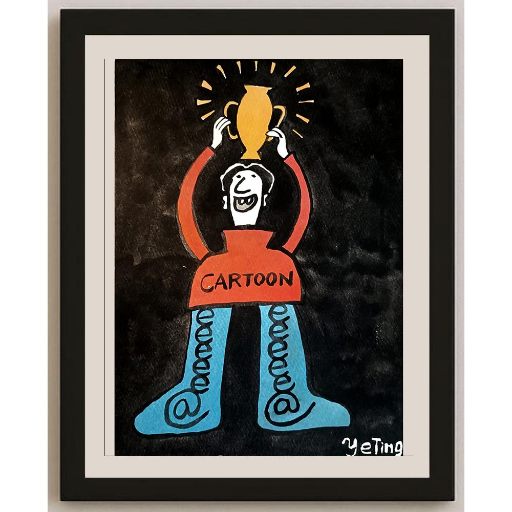 Ye Ting 29x21cm Orijinal Karikatür BOD05528