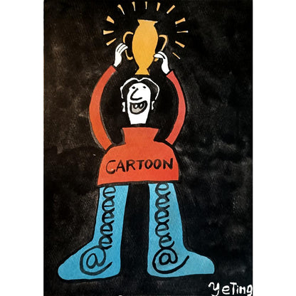 Ye Ting 29x21cm Orijinal Karikatür BOD05528