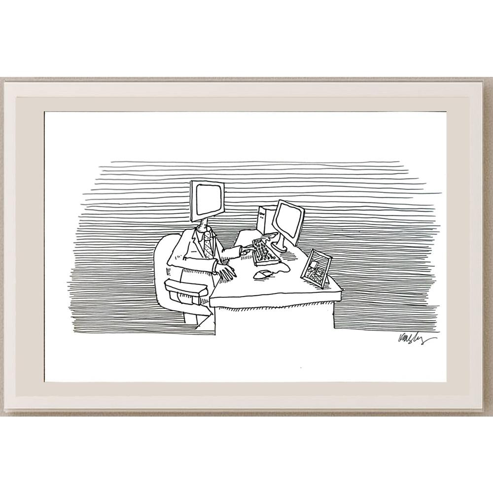Kathleen Mcsherry 23x20cm Orijinal Karikatür BOD05536