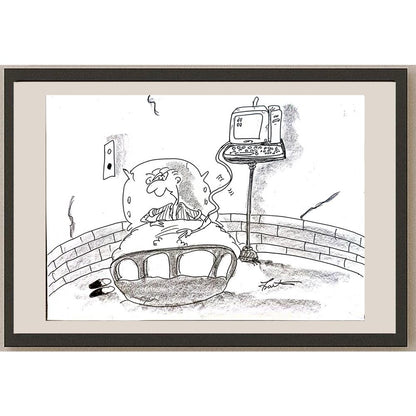 Bartis Silviu 29x21cm Orijinal Karikatür BOD05540