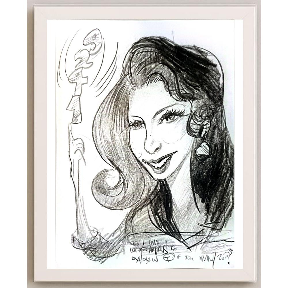 Unknown 29x21cm Orijinal Karikatür BOD05542