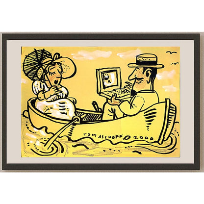 Jan Tomaschoff 29x21cm Orijinal Karikatür BOD05543
