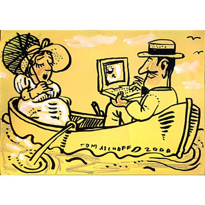 Jan Tomaschoff 29x21cm Orijinal Karikatür BOD05543