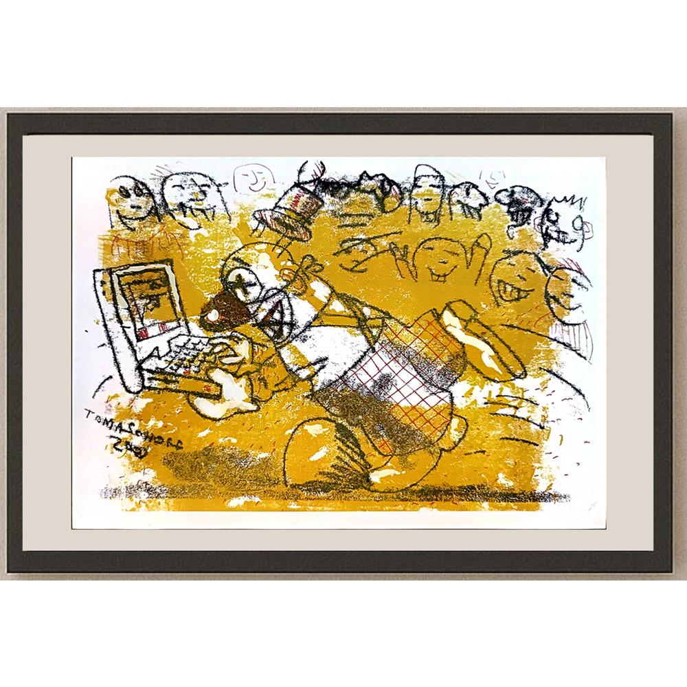 Jan Tomaschoff 29x21cm Orijinal Karikatür BOD05544