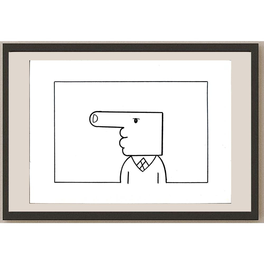 Aleksandar Daskalovic 29x21cm Orijinal Karikatür BOD05545