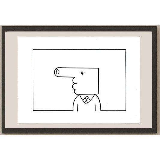 Aleksandar Daskalovic 29x21cm Orijinal Karikatür BOD05545
