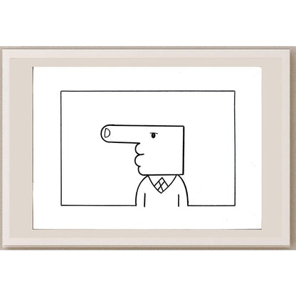 Aleksandar Daskalovic 29x21cm Orijinal Karikatür BOD05545