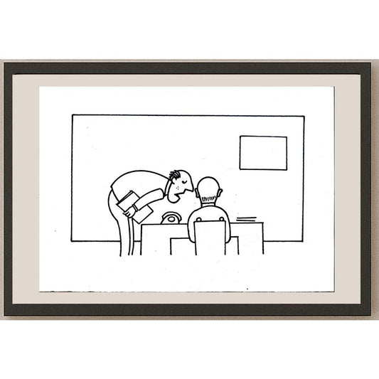 Aleksandar Daskalovic 29x21cm Orijinal Karikatür BOD05547