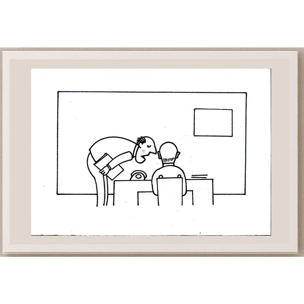 Aleksandar Daskalovic 29x21cm Orijinal Karikatür BOD05547
