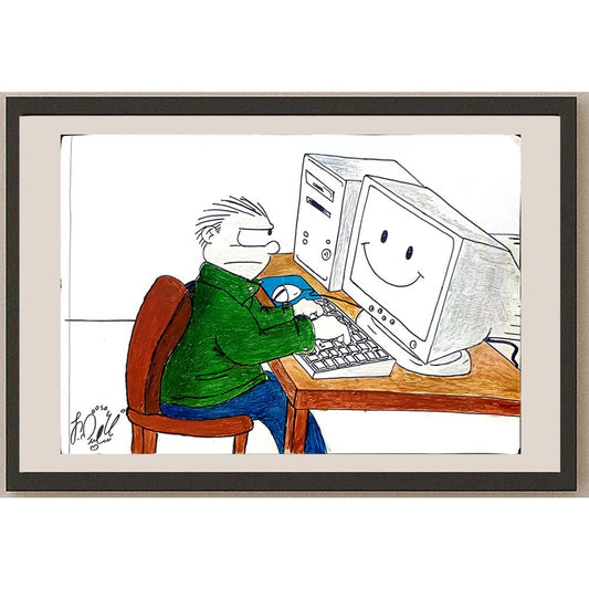 Seyed Saeed Moosavi 29x21cm Orijinal Karikatür BOD05548