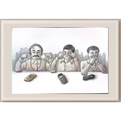Ivan Kovacik 29x21cm Orijinal Karikatür BOD05549