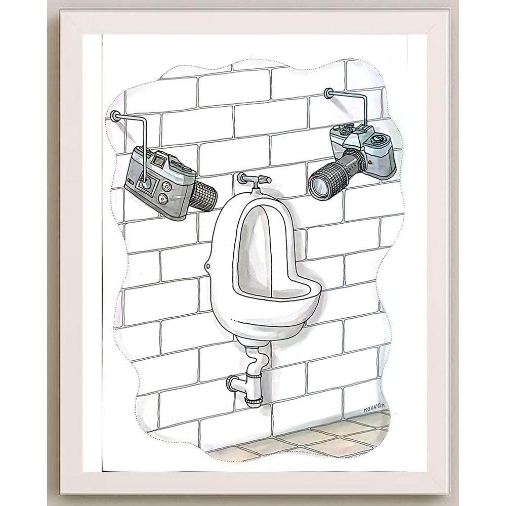 Ivan Kovacik 29x21cm Orijinal Karikatür BOD05550