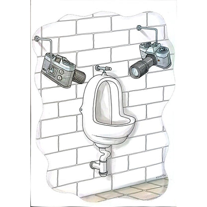 Ivan Kovacik 29x21cm Orijinal Karikatür BOD05550
