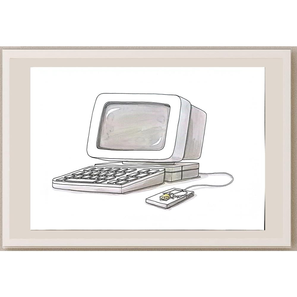 Ivan Kovacik 29x21cm Orijinal Karikatür BOD05556