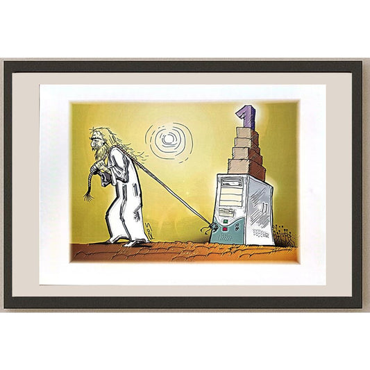 Mario Rosanda 29x21cm Orijinal Karikatür BOD05563