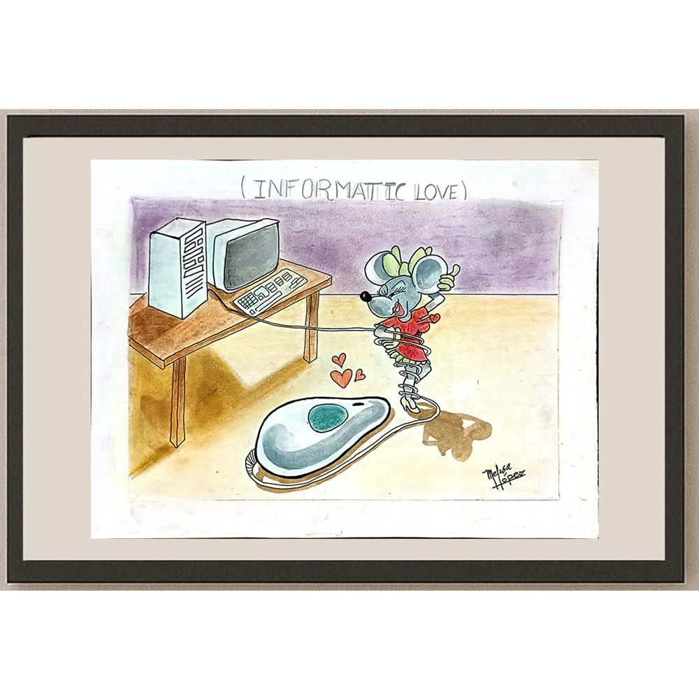 Melisa Lopez 29x21cm Orijinal Karikatür BOD05565