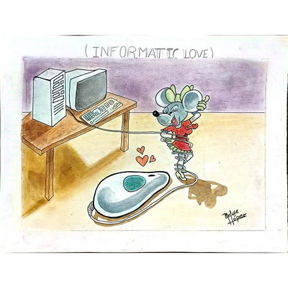 Melisa Lopez 29x21cm Orijinal Karikatür BOD05565