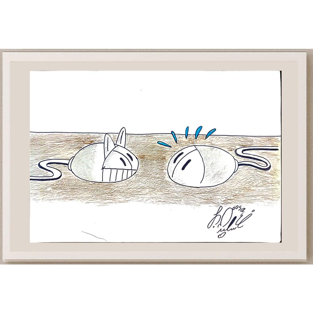 Seyed Saeed Moosavi 29x21cm Orijinal Karikatür BOD05566