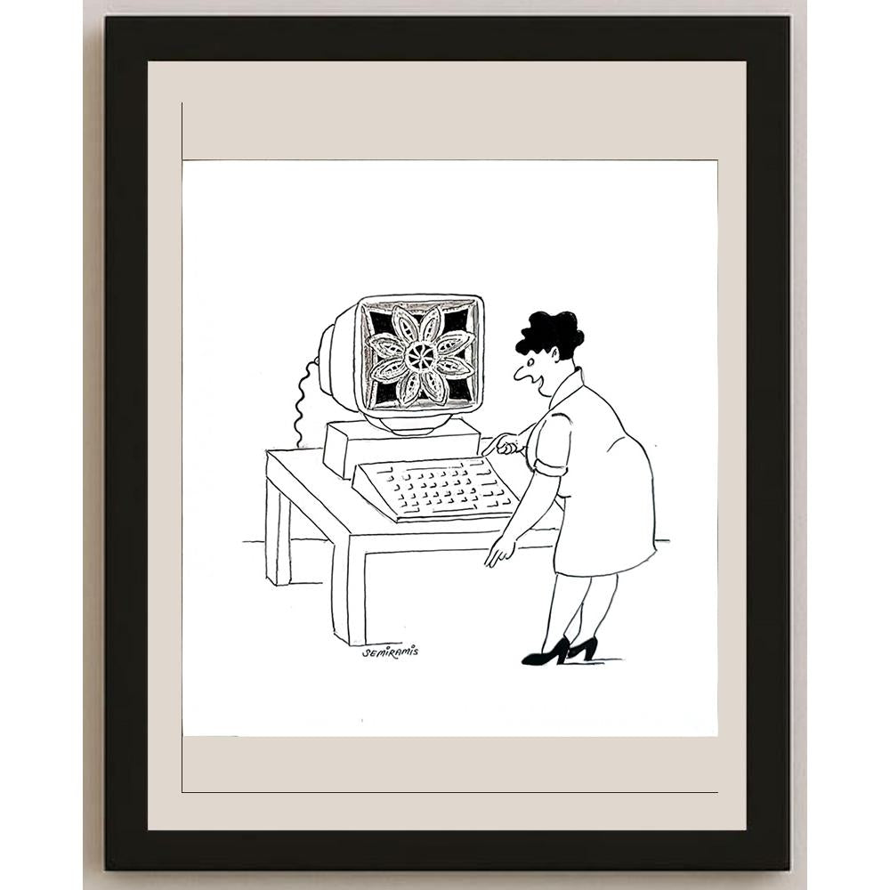 Semiramis Aydınlık 24x22cm Orijinal Karikatür BOD05569