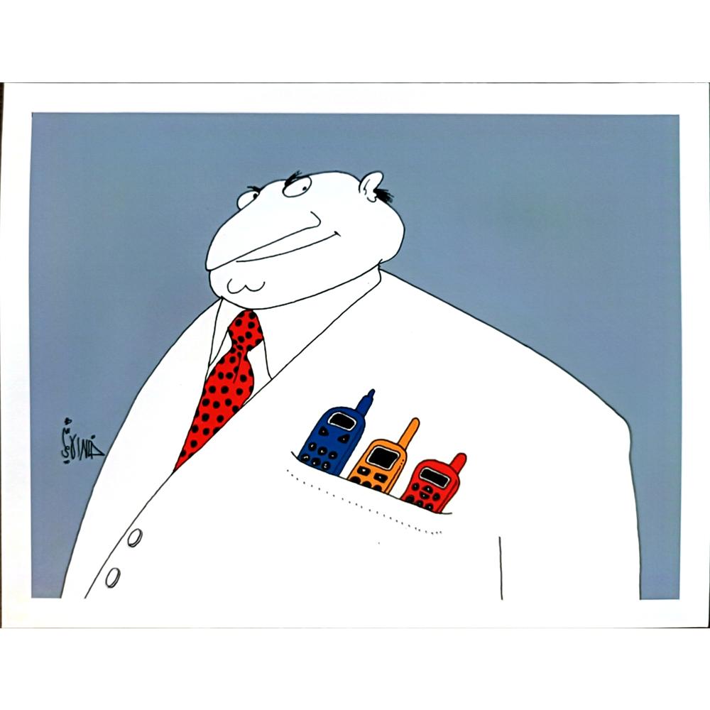 Khalid Al Hashimi 27x20cm Orijinal Karikatür BOD05571