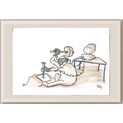Joseph Petrenyi 25x18cm Orijinal Karikatür BOD05574