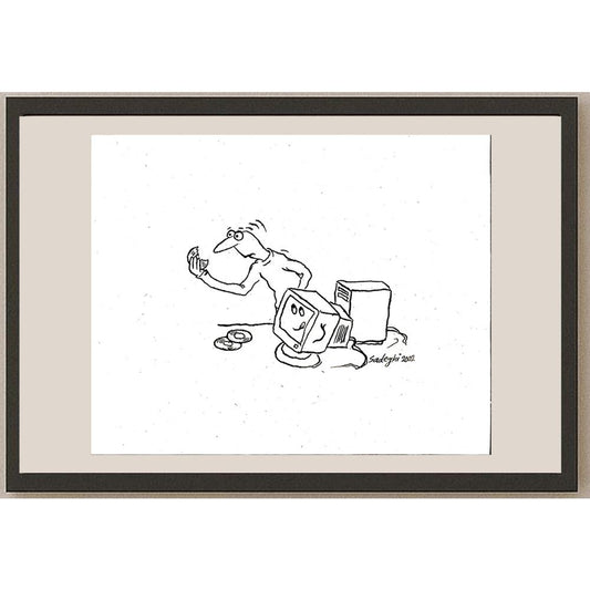 Sadeghi Saeed 25x21cm Orijinal Karikatür BOD05577