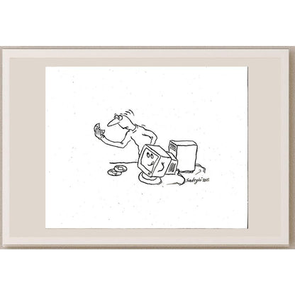 Sadeghi Saeed 25x21cm Orijinal Karikatür BOD05577
