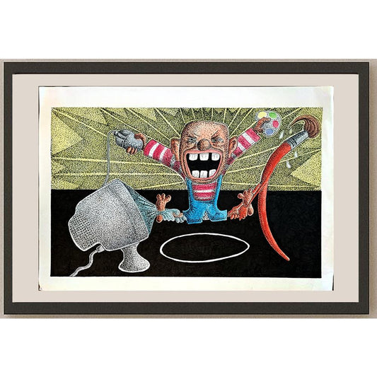 Mamdouh Hamada 33x23cm Orijinal Karikatür BOD05578