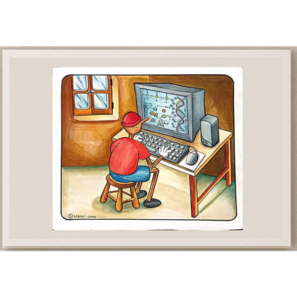 Smaeil Babaei 33x25cm Orijinal Karikatür BOD05581